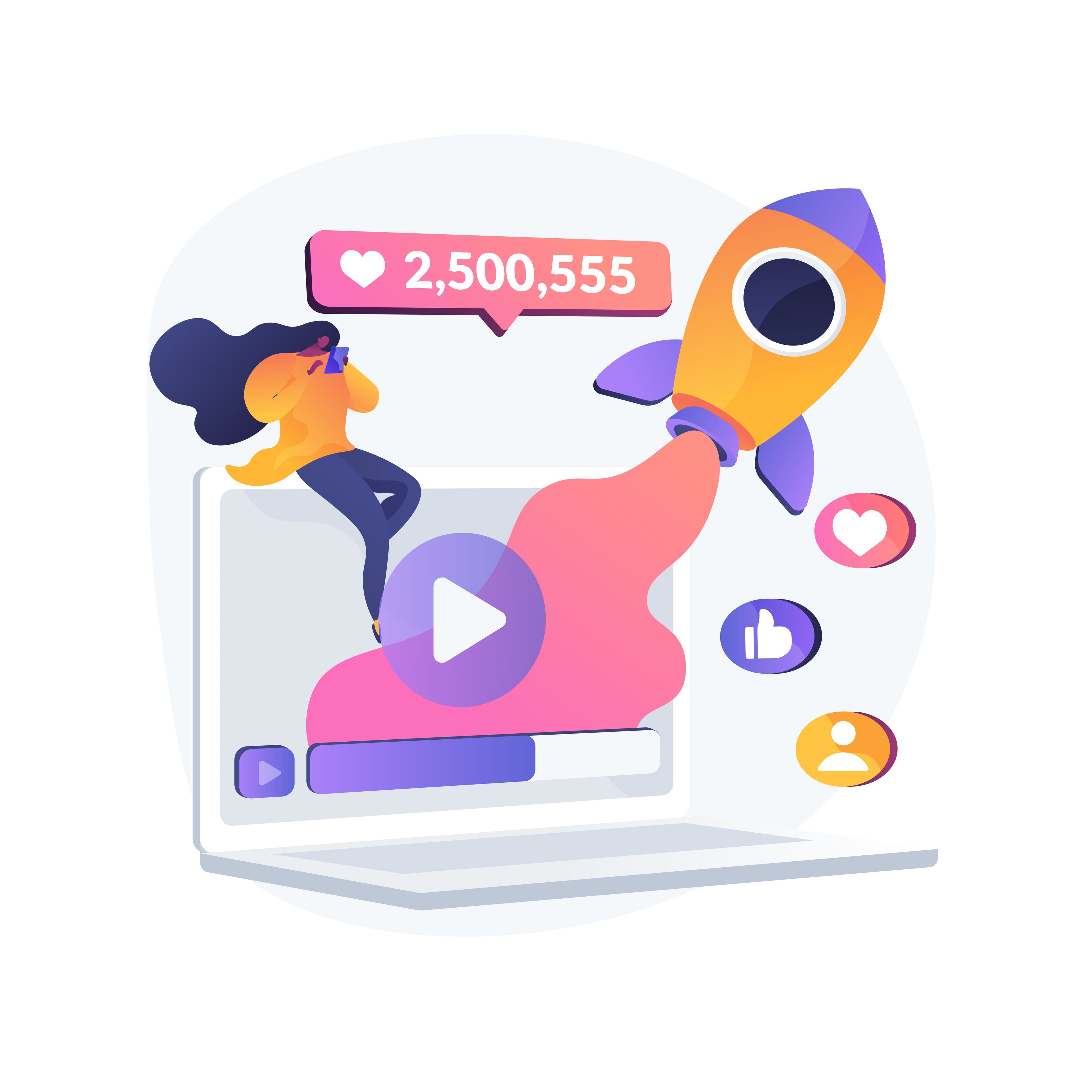 Página web a medida optimizada para creadores de YouTube y vídeo